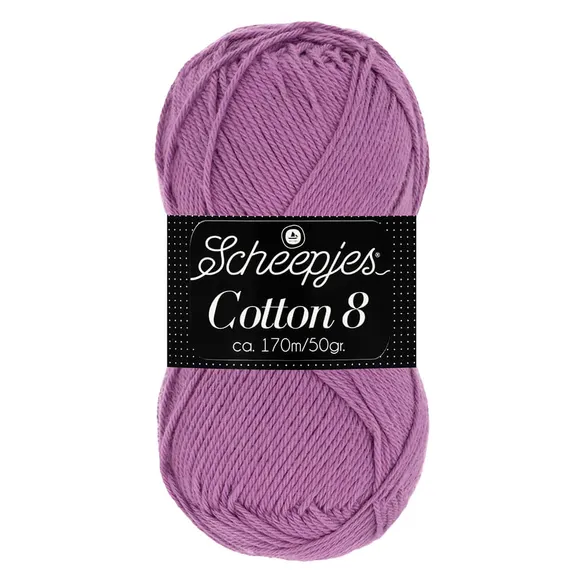 scheepjes cotton 8 726 lila paars
