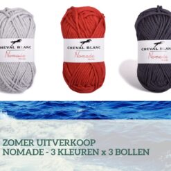 nomade lichtgrijs, rood , donkergrij