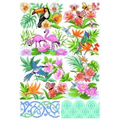 Borduur telpatroon Exotic World (86) - Lindner's kruissteek - Afbeelding 2