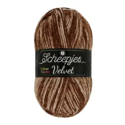 scheepjes velvet 851 gardner bruin