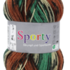 Strompfengarn Sporty 658 groen zwart roest