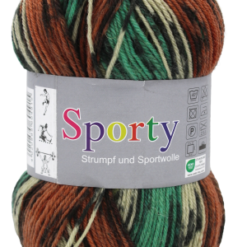 Strompfengarn Sporty 658 groen zwart roest