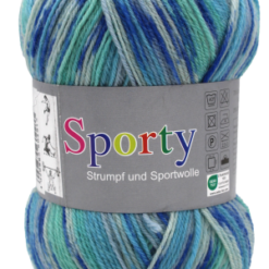 Sporty Strompfengarn 674 blauw zeegroen