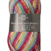 strompegarn sokken fel gekleurd met glitter 012