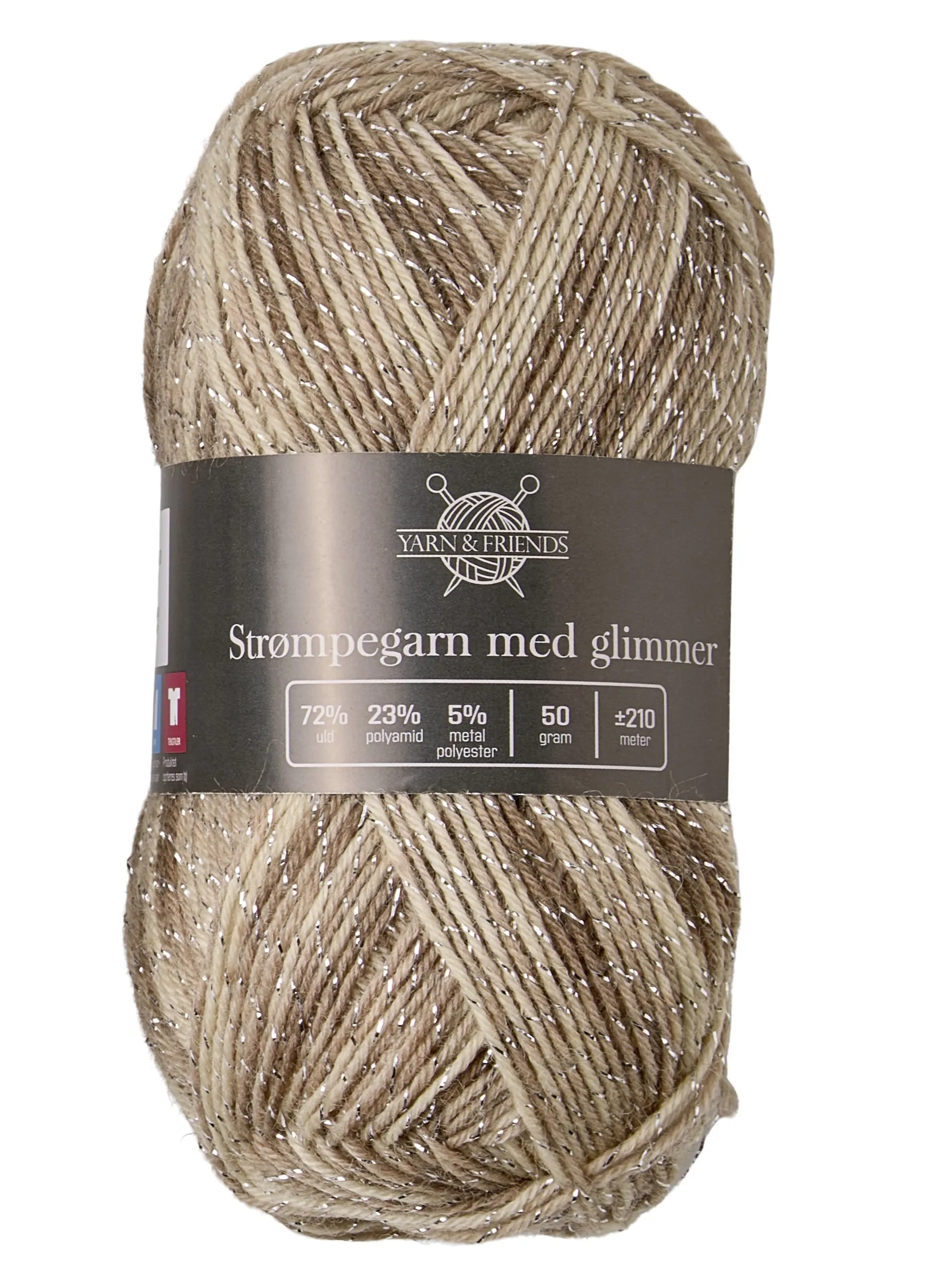 strompegarn sokken 014 beige bruin