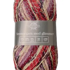 strompegarn sokken 015 rood zalm roze