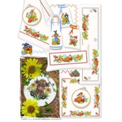 Borduur telpatroon Hoogland Herfst (159) - Lindner's kruissteek - Afbeelding 3
