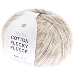 cotton flecky fleece 001 aarde