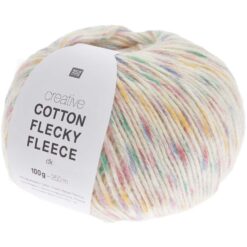 cotton flecky fleece 004 rainbow
