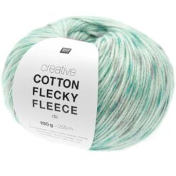 Cotton flecky fleece 012 mint groen
