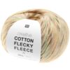 cotton flecky fleece 014 oranje bruin