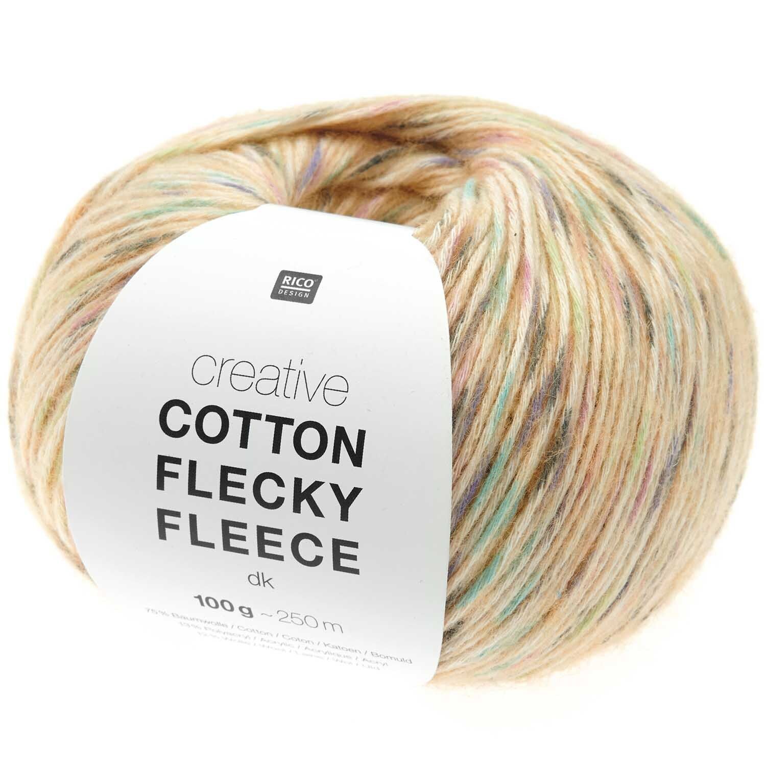 cotton flecky fleece 014 oranje bruin